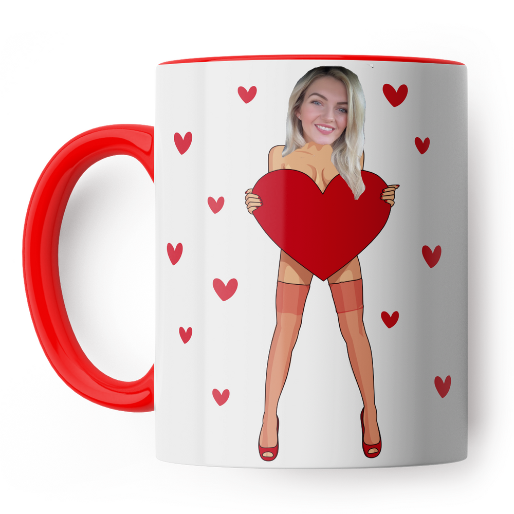 Stocking Heart Photo Mug #1 image